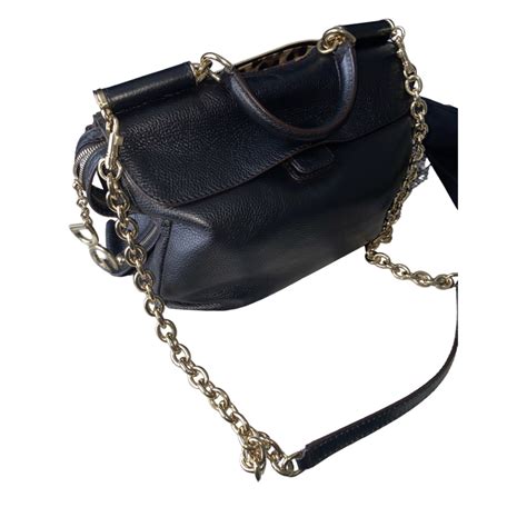 En cuir Dolce & Gabbana Noir taille M International en Cuir.